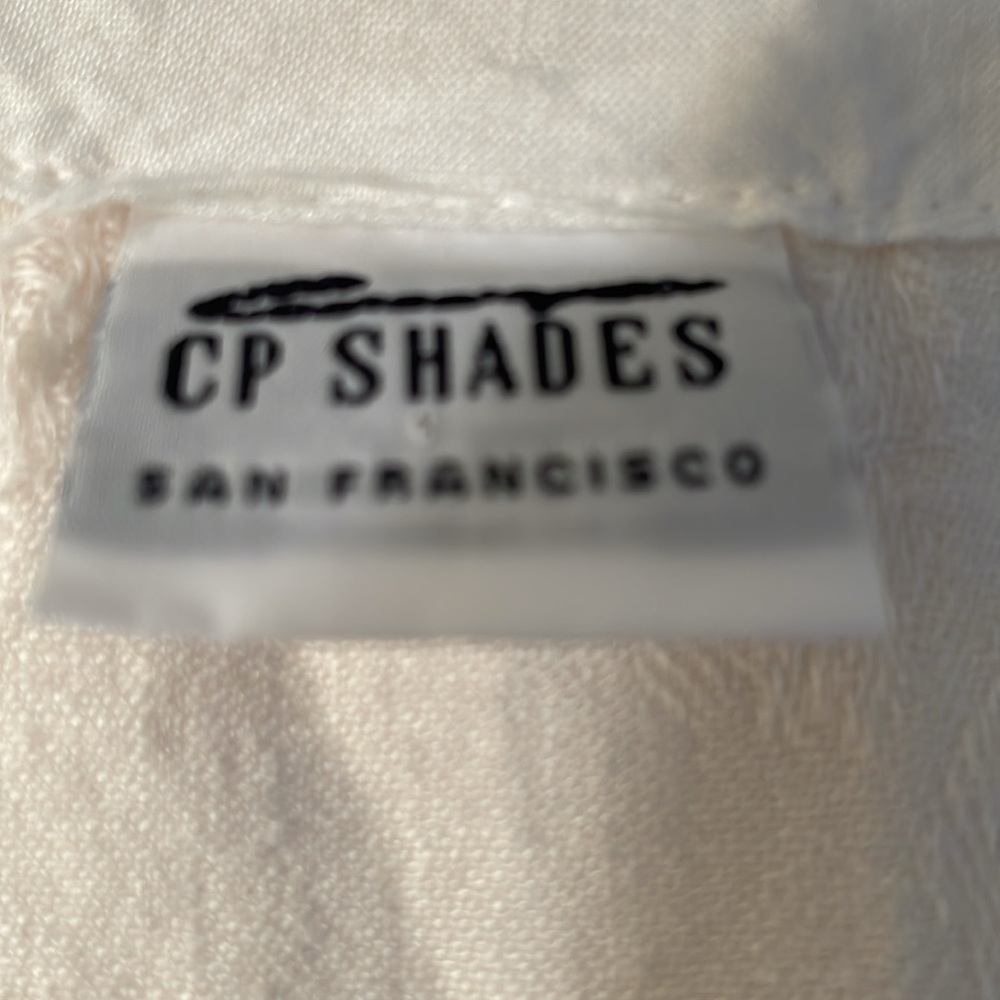 Rare CP Shades Embroidered 100% Linen Vest Vintage Y2K - Picture 5 of 6